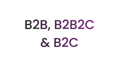 B2B, B2B2C, and B2C